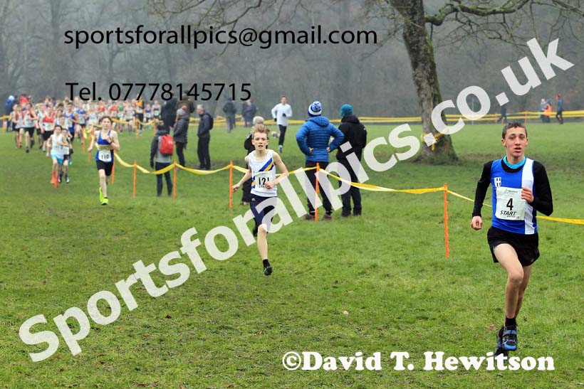 Boys Under-13s 2023 Northern Cross Country Champs., Witton Park, Blackburn. Photo: David T. Hewitson/Sports for All Pics